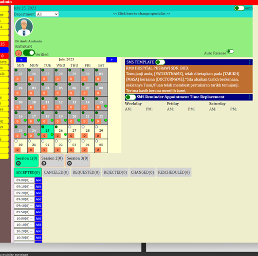 Appointment module